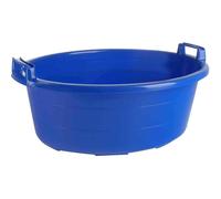 Panier À Linge Ovale Bleu 27 L 55 Cm De Hauteur Avec Poignées Élevées