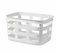 Panier à Linge, Panier de blanchisserie Facile à Transporter, paniers à Linge muraux, matière Plastique, pour Les vêtements de Salle de Bain, Organisateur de blanchisserie à Serviette (Blanc,