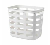 Panier à Linge, Panier de blanchisserie Facile à Transporter, paniers à Linge muraux, matière Plastique, pour Les vêtements de Salle de Bain, Organisateur de blanchisserie à Serviette (Blanc,