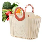 Panier À Linge - Panier De Toilette Pliable Avec Poignée | Boîtier De Douche À Main Peu Encombrant Ventilé Pour | Salles De Bains Collège Crèche Chambres D' Laveries Chambres De Camping-car