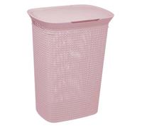 Panier à linge plastique 57L ""Scandinave"" rose - 5 five simply smart