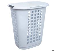 AC-Déco Panier à linge plastique "Hugger" 63 L Blanc