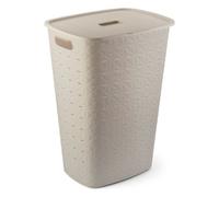 Panier À Linge Plastique Recyclé (56Lt) Curver K258692 SOFTEX Blanc Gesso