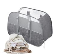 Panier À Linge Pliable,68x31x45cm pop-up Corbeille À Linge En Maille Paniere A Linge Sale,Paniers À Linge Pliables Pour Buanderie, Salle De Bain,Chambre À Coucher,Chambre D'enfant