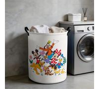 Panier à linge pliable avec poignées, motif groupe Mickey Mouse et ses amis Disney. Organisateur pour la buanderie, la chambre et la pièce 7,8 po * 5,1 po,17,7 po * 11,8 po,19,6 po * 15,7 poAnimalPoly