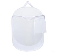 Panier à linge pliable en maille avec séparateur intégré - Panier à linge suspendu en polyester respirant de grande capacité - Ensemble de 2 pièces - Montage mural pour la maison (C)