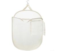 Panier à linge pliable en maille avec séparateur intégré, panier à vêtements à suspendre en polyester respirant, grande capacité, ensemble de 2 pièces, montage mural pour la maison (B)