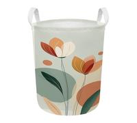 Panier À Linge Pliable Feuilles Vertes Corbeille À Linge Polyvalente Avec Poignée De Transport,Tissu Oxford Rangement Pour Vêtements,Jouets-Chambre Ou Salle De Bain