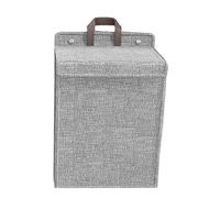 Panier à Linge Pliable, Paniere a Linge Sale, Panier à Linge Gain De Place Grande Capacité Grande Ouverture, Panier de Rangement Suspendu pour Vêtements de Pépinière, Salle de Bain, gris grand