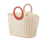Panier à linge pliable - Rangement de toilette avec poignée, étui de douche à main avec design ventilé, organisateur peu encombrant pour salle de bain, collège, crèche, chambre d'enfant, accessoire po