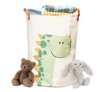 Panier à linge pour bébé - Grand panier de rangement pour enfants - En coton et imperméable - Pliable - Panier de rangement pour jouets (dinosaure)