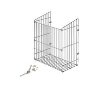 Emuca – Panier à linge Modulo 450 mm pour porte basculante – Acier chromé