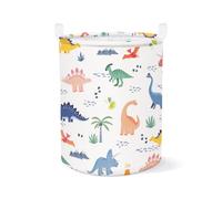 Panier a Linge Rangement Bebe Basket Enfant Pliable, 40x50CM - Dinosaure | Sac Panier Corbeille a Linge Sale, Laundry Basket Fille Garçon pour Vêtement Boite de Rangement Jouet, Cercle