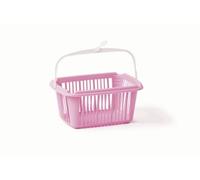 Panier à linge rectangulaire en plastique avec poignée