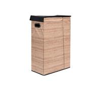 Je Cherche une Idée – Panier à linge M8 22x40x60 cm – Compact Effet bois Marron