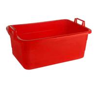 Panier À Linge Rectangulaire Rouge 45 L 62 Cm Avec Poignées Stables