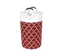 Panier à linge rond autoportant, panier à linge haut pliable avec poignées allongées pour vêtements, dortoir familial GkM167 (C, taille unique)