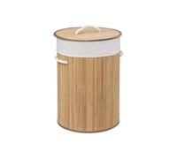 - Panier à Linge Rond "Bambou" 48L Naturel