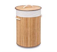 Panier à linge rond en bambou 48 L