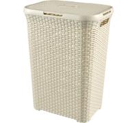 Panier à linge Rotin crème 60l