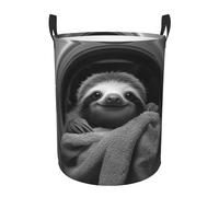 Panier A Linge S-Loth Noir Et Blanc Corbeille À Linge Sale 40X50Cm | Corbeille a Linge Grande Facile à nettoyer Bac a Linge pour Chambre Buanderie Décoration