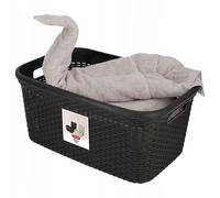 CURVER STYLE 45L Panier a linge 59,2 x 38 x 27 cm, marron foncé 00708-210
