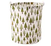 Panier à linge sale en coton et lin, pliable, rond, étanche, seau de rangement pour vêtements d'enfants, jouets, grande capacité de rangement pour la maison