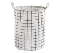 Panier à linge sale en coton et lin, pliable, rond, étanche, seau de rangement pour vêtements d'enfants, jouets, grande capacité de rangement pour la maison