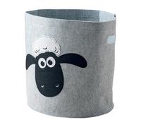 Panier à linge sale gris en feutre motif tête de mouton Lifeney Shaun le mouton Fackelmann