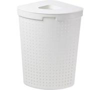 Panier à linge Seoul avec couvercle Panier de rangement 62L (blanc) Blanc G