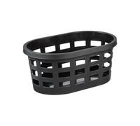Panier à linge solide en plastique 36 litres - Noir