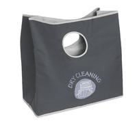 Panier à linge souple 2 poignées rondes - Gris anthracite - 55 cm X 30 cm X 54 cm - CALICOSY