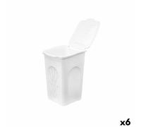 Panier à linge Stefanplast Blanc Plastique 50 L 37 x 56 x 39 cm [6 Unités]
