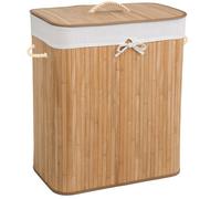 TecTake 401834 panier à linge Polyester, Coton, Bambou Beige