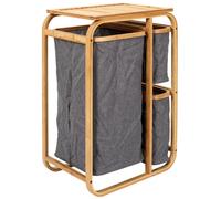 Panier A Linge Textile Gris Home Deco Factory