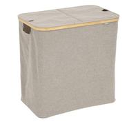 Panier à linge ""Tidy box"" 80L pliable double gris - 5 five simply smart