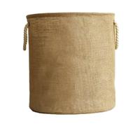 Panier À Linge Tissé, Mélange Coton Et Lin, Grande Capacité. Convient for Ranger Jouets Et Couvertures, Idéal for Les Salles De Bains, Les Chambres D'enfants Et Les Salons.(S)