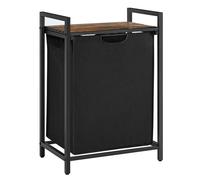 Panier à Linge - VASAGLE - 65L - Marron Rustique et Noir