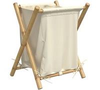 Panier à linge - vidaXL - Bambou - Rouge - Intérieur - Contemporain