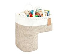 Panier à marches pour escaliers | Organisateur d'escalier pliable tissé avec poignée portable, panier à vêtements sales | Pour la maison, le bureau, l'appartement, les jouets ménagers