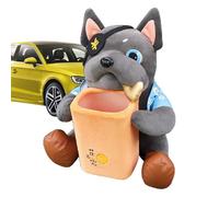 Panier à mouchoirs en peluche pour chien - Panier de voiture pour chien 2 en 1 | Beau panier de voiture pour mouchoirs de voiture, conteneur créatif pour mouchoirs