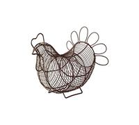 Panier à oeufs - L 22 x l 13.5 x H 20 cm - Marron