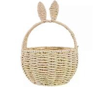 Panier à oreilles de lapin, paniers de jardinière tissés pour le rangement du maquillage, des courses,