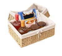 Panier à Pain | Bol Artisanal En Osier Pour Service,3 Pièces Bacs Tressés Rustiques pour Légumes Comptoir Cuisine Boulangerie Snacks Maison Table Ferme Restaurant