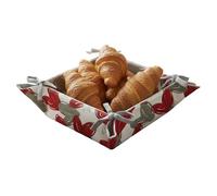Panier à pain en coton, porte-pain de table - paniers avec différents motifs, porte-pain de table 20 x 20 x 9 cm