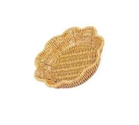 Panier à pain en osier élégant en plastique pour la cuisine, la nourriture et les événements en plein air