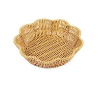 Panier à pain en osier élégant en plastique pour la cuisine, la nourriture et les événements en plein air