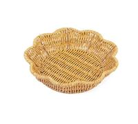 Panier à pain en osier tressé pratique avec cadre en fil métallique pour une utilisation robuste