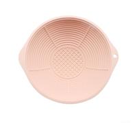 Panier à pain en silicone pour pain au levain, 26,6 x 9,1 cm, bol ovale pliable avec outils pour la pâtisserie artisanale (rond rose)