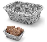 Panier à pain rectangulaire en polypropylène, gris, 190 x 130 x 60 mm - Hendi 42